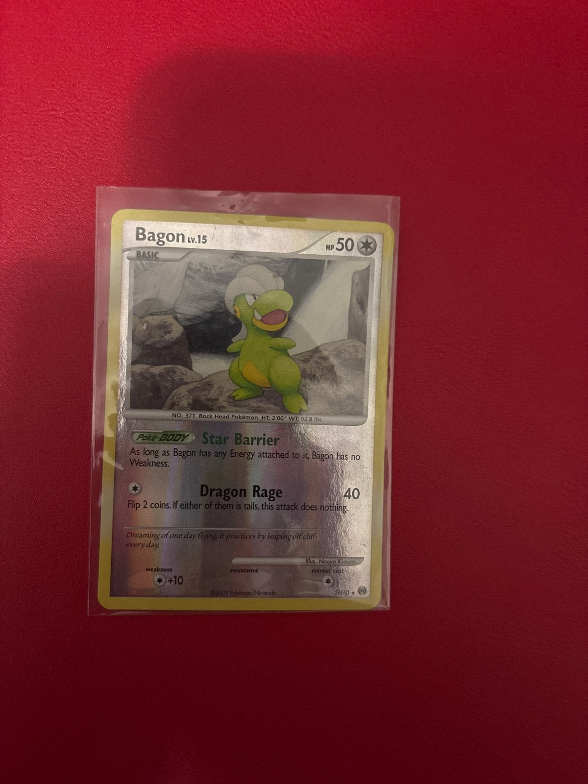 Pokémon kaart Bagon SH10, Ophalen of Verzenden, Zo goed als nieuw, Losse kaart