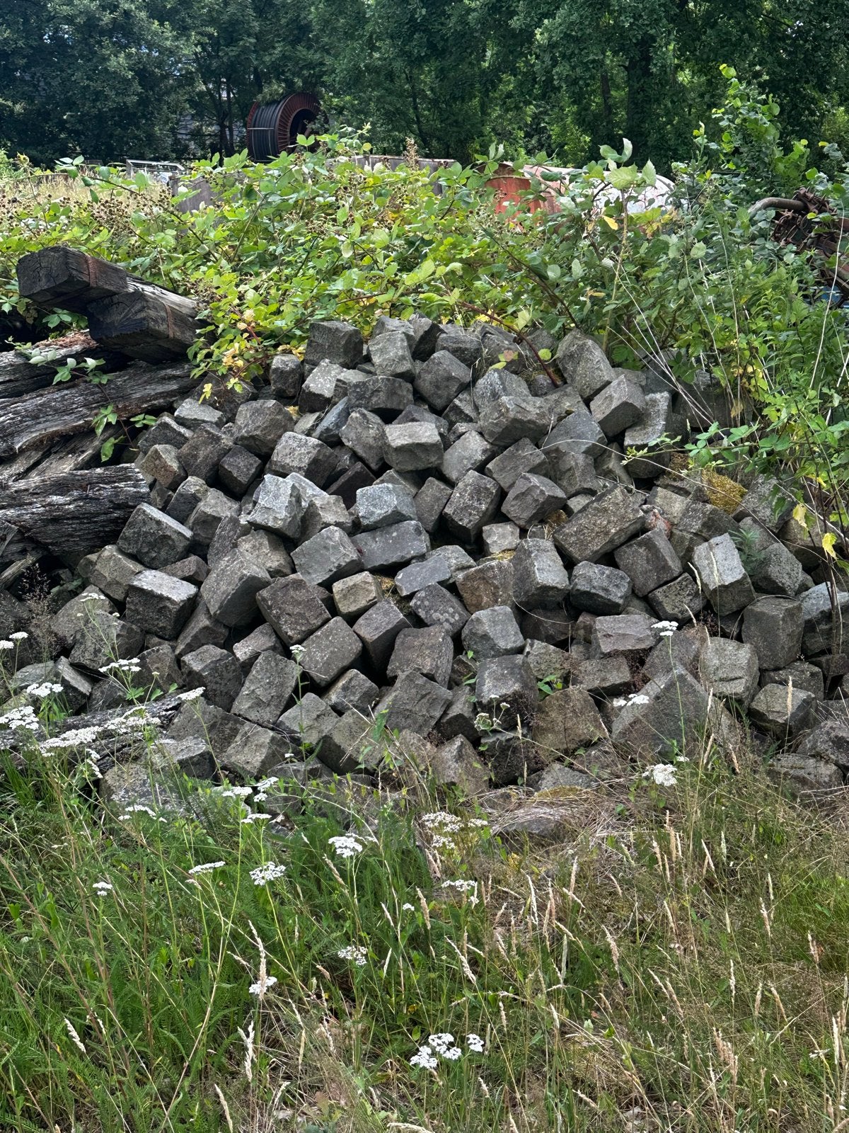 Kasseien 30 m2 - Doe een leuk bod!, Gebruikt, Klinkers, Ophalen of Verzenden, Natuursteen