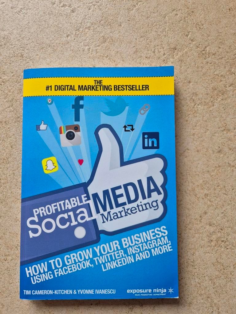 Profitable Social Media Marketing boek, Ophalen of Verzenden, Zo goed als nieuw, Economie en Marketing