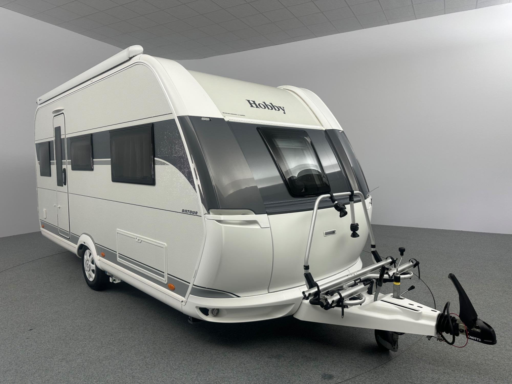 Hobby On Tour 460 DL Cassetteluifel Mover Enkele bedden, Caravans en Kamperen, Hordeur, Hobby, Bedrijf, 4 tot 5 meter