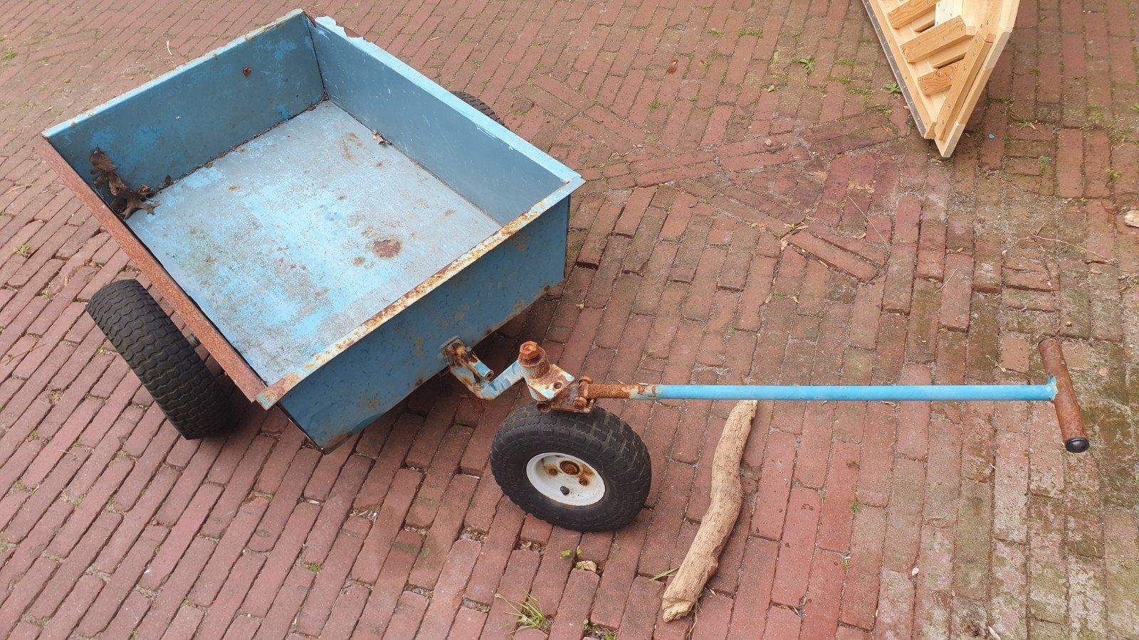 Robuuste bolderkar en skelter aanhanger, Ophalen, Gebruikt