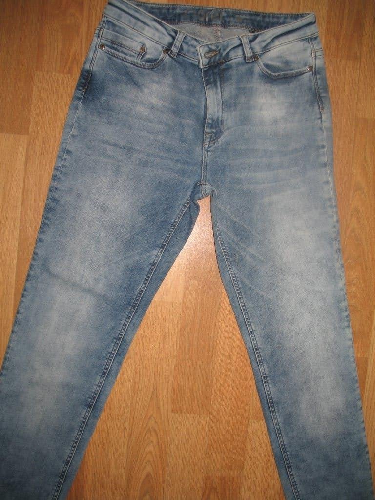 COREL SUPERSTRETCH Spijker Broek Blauw met Fade Effect Mt. M, Kleding | Dames, Blauw, Ophalen of Verzenden, Zo goed als nieuw