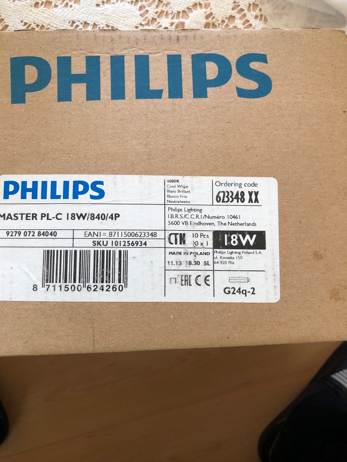 Philips Master PL-C 18W/840/4P en 26W/840/4P Lampen, Philips, Nieuw, Spaarlamp, 10 tot 30 watt