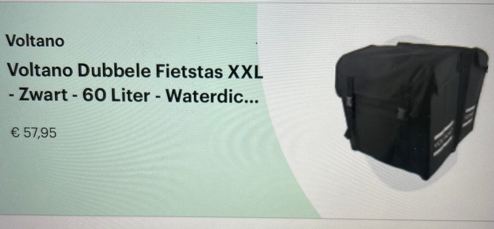 Fietstas, Audio, Tv en Foto, Fotografie | Fotostudio en Toebehoren, Ophalen, Nieuw