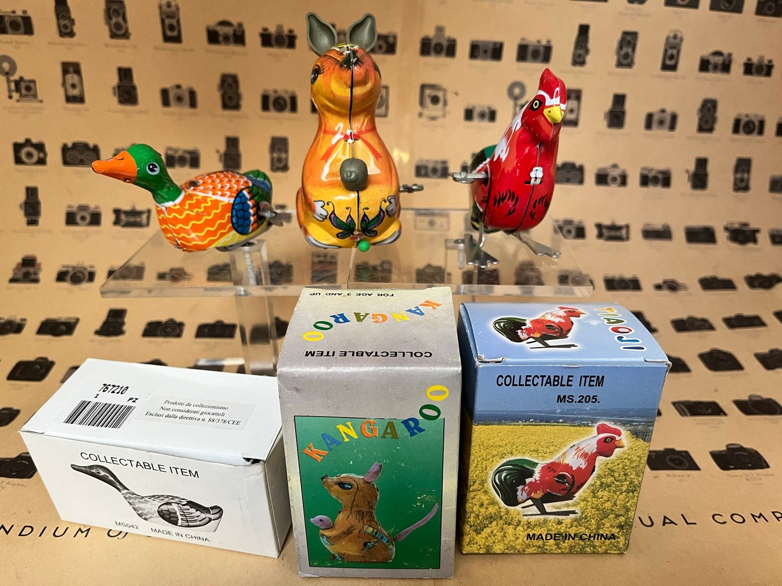 Set van 3 Vintage Opwindbaar Blikken speelgoed - Nieuw, Ophalen of Verzenden, Nieuw, Jongen of Meisje