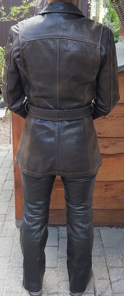 Leren Harley Davidson Jas, Jas | leer, Harley Davidson, Ophalen of Verzenden, Dames