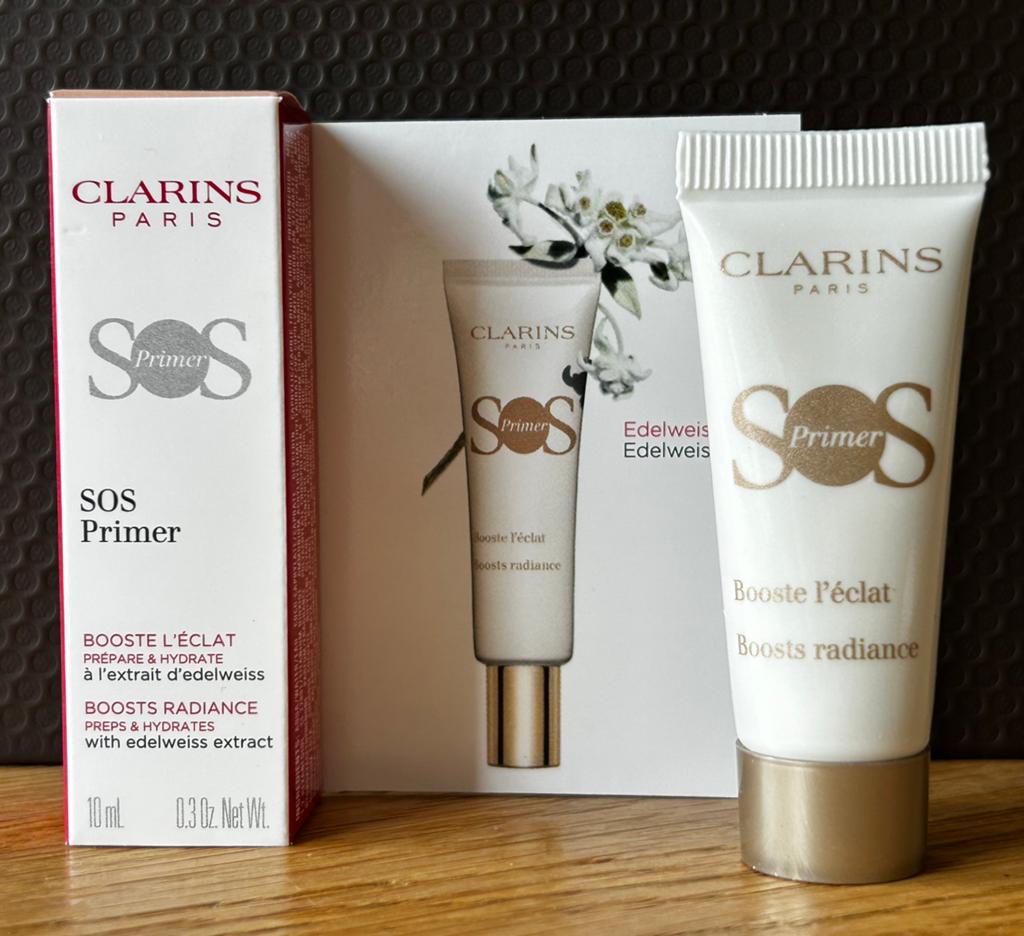 Clarins - SOS Primer - Edelweiss - White - 10 ml, Gehele gezicht, Wit, Nieuw, Ophalen of Verzenden