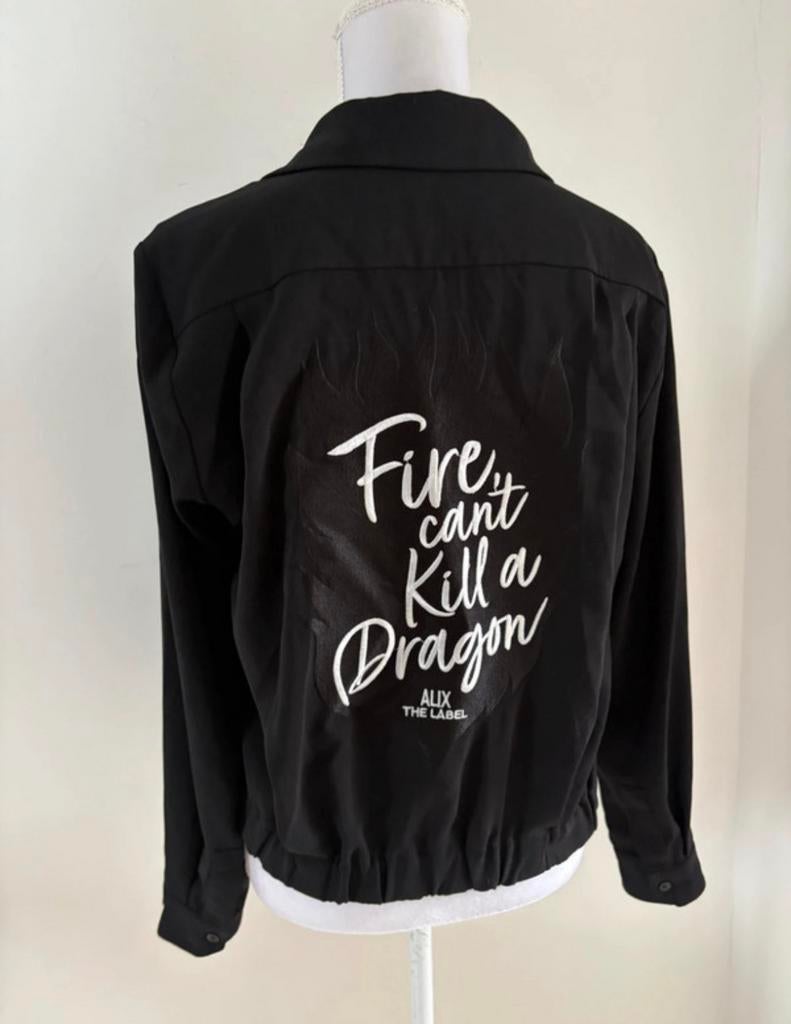 Gaaf, stoer zwart Alix the Label vestje/jasje - maat S, Kleding | Dames, Jasjes, Kostuums en Pakken, Zwart, Ophalen of Verzenden