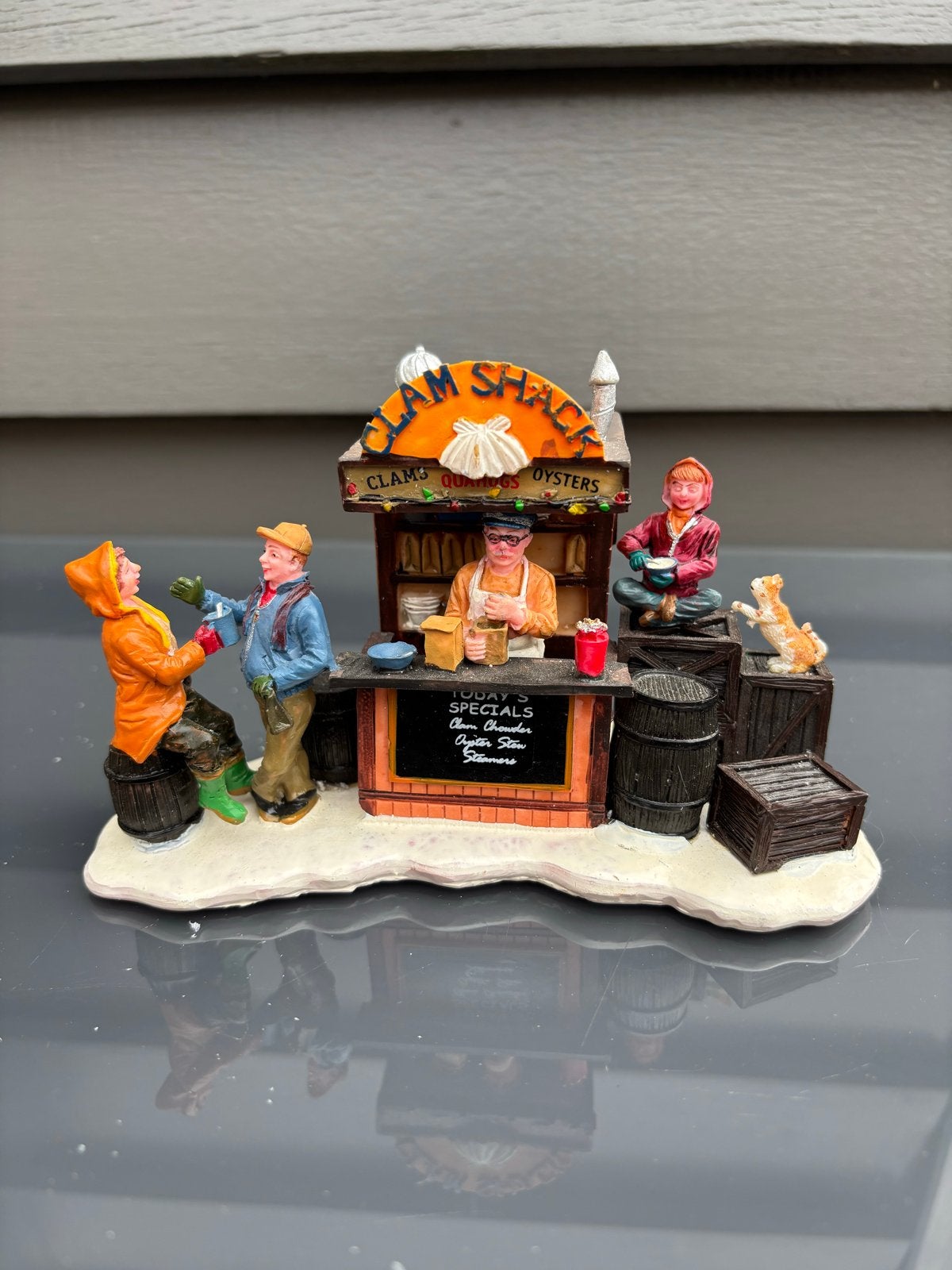 Clam Shack Kerstdorp Figuur - Lemax Stijl, Ophalen of Verzenden, Zo goed als nieuw