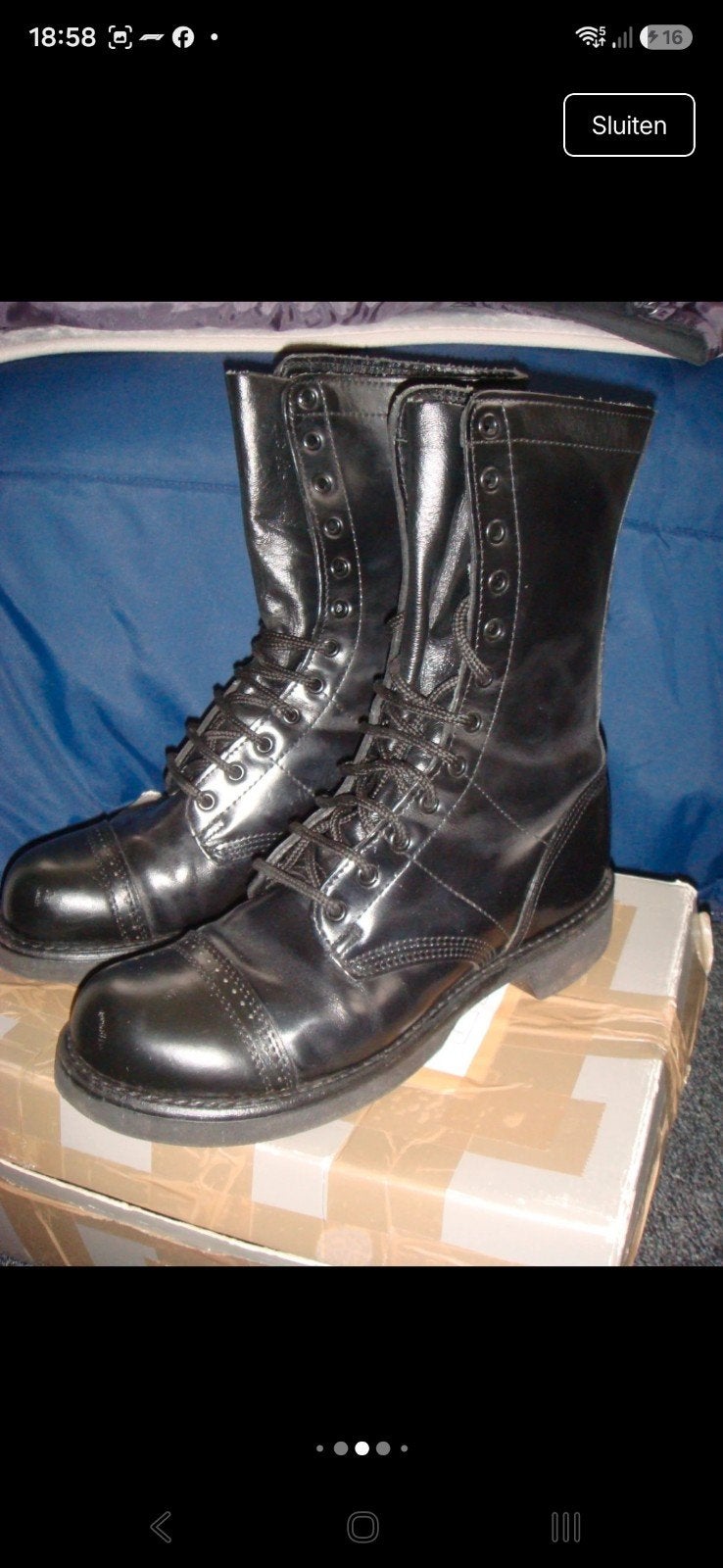 Corcoran Jump Boots US - Zwarte Leren Militaire Laarzen, Zwart, Boots, Ophalen of Verzenden, Zo goed als nieuw