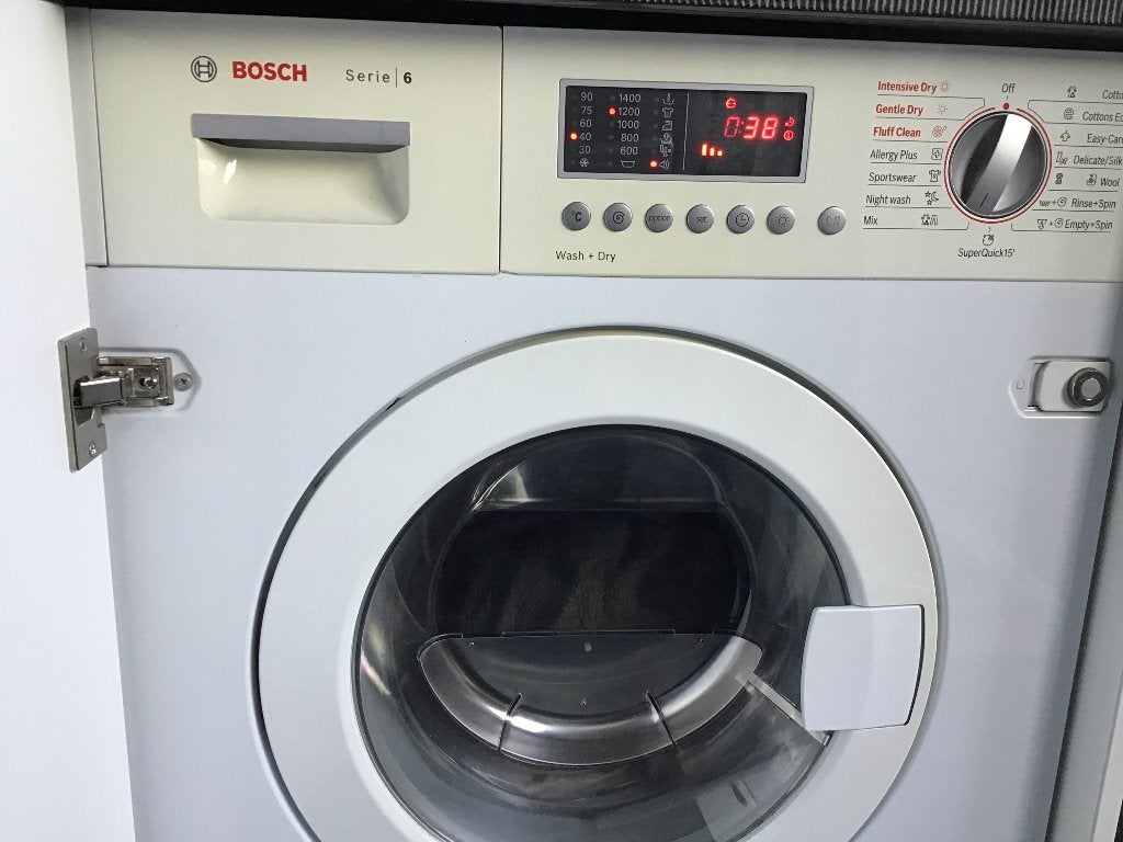 Wasmachine, Ophalen, Gebruikt, Voorlader, 85 tot 90 cm