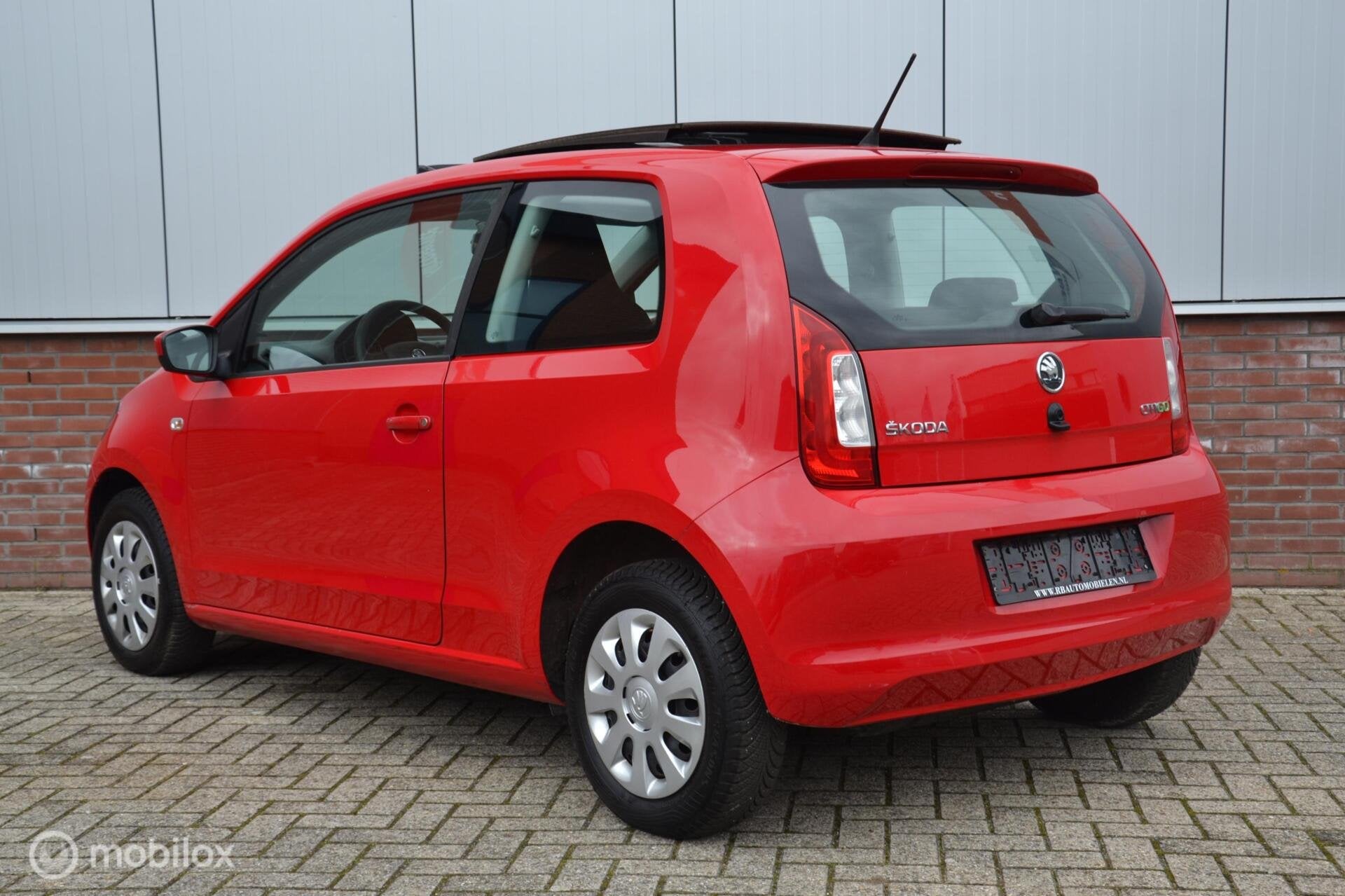 Skoda Citigo 1.0 CNG Greentech Ambition|86.974km|Pano|gas, Auto's, Voorwielaandrijving, Dealer onderhouden, Stof, Gebruikt