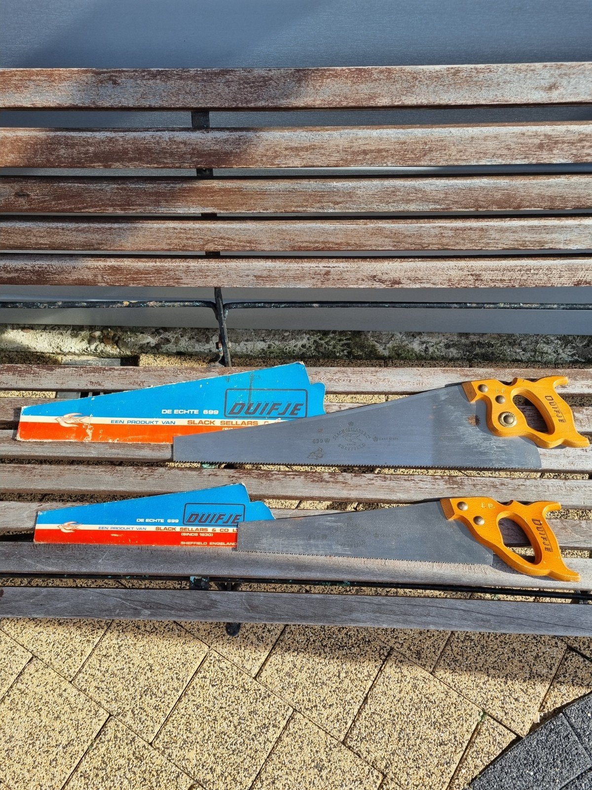 Vintage Duifje Handzagen - Set van 2, Doe-het-zelf en Verbouw, Ophalen of Verzenden, Gebruikt, Overige typen, Duifje