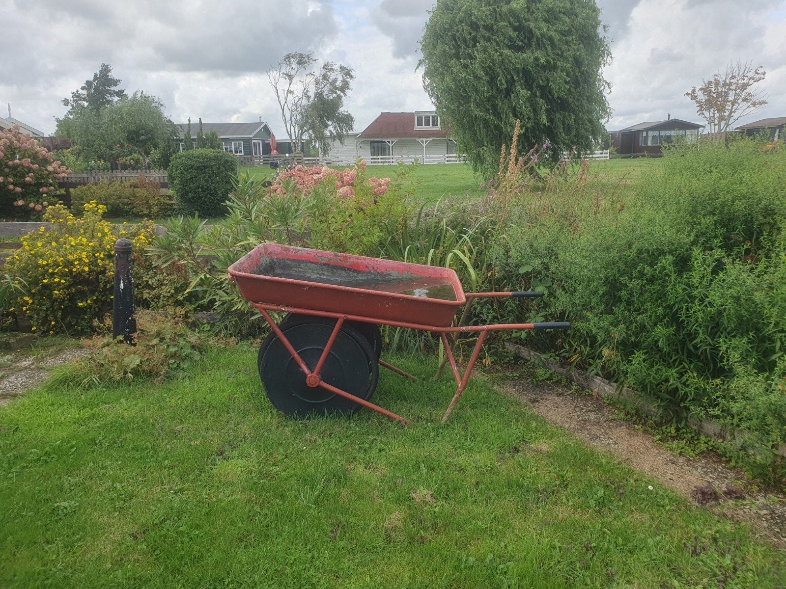 Antieke kruiwagen voor decoratie, Tuin en Terras, Ophalen