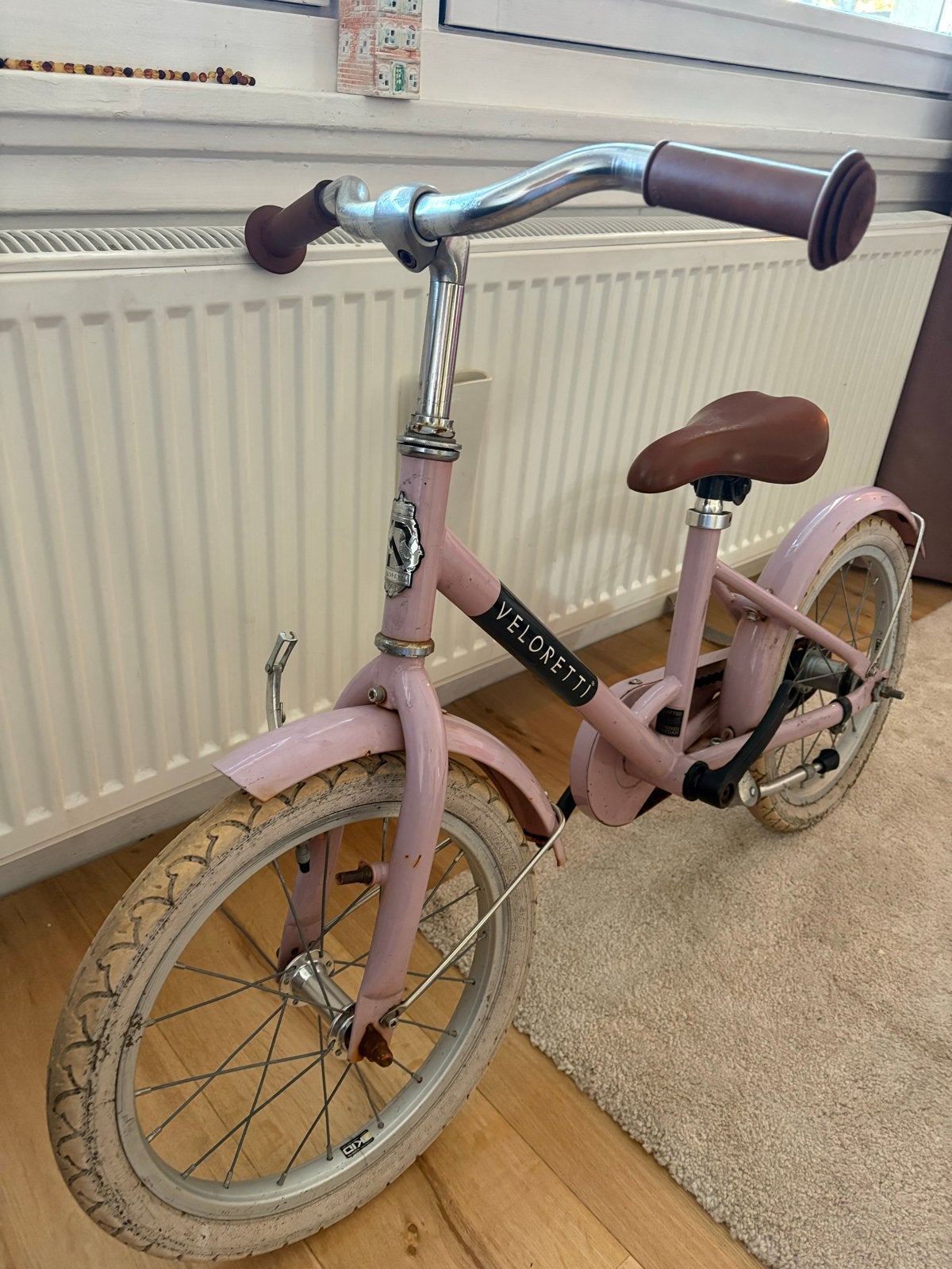 Veloretti kinderfiets 16 inch - Roze, Ophalen, Gebruikt, 16 tot 20 inch, Veloretti
