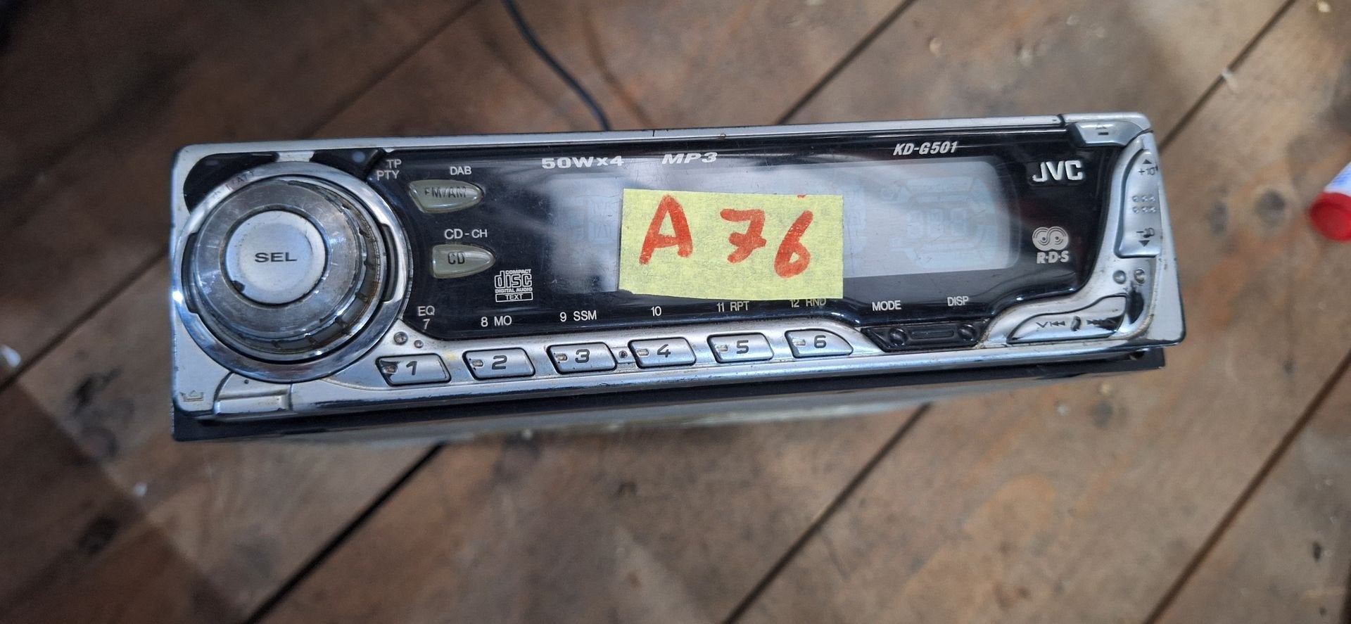 JVC KD-G501 Retro 1-DIN Autoradio CD / MP3 - A76, Gebruikt, -, -, Ophalen of Verzenden