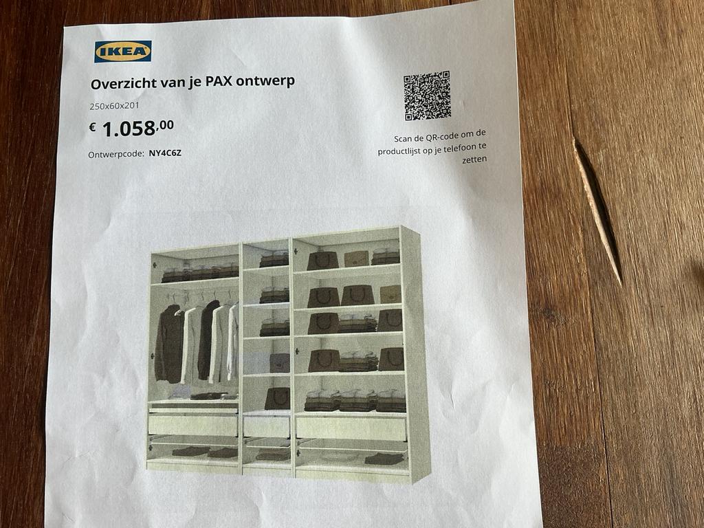 Ikea Pax kledingkast, 250 breed, 201 cm hoog. Met 5 deuren, 200 cm of meer, Nieuw, 200 cm of meer, Ikea