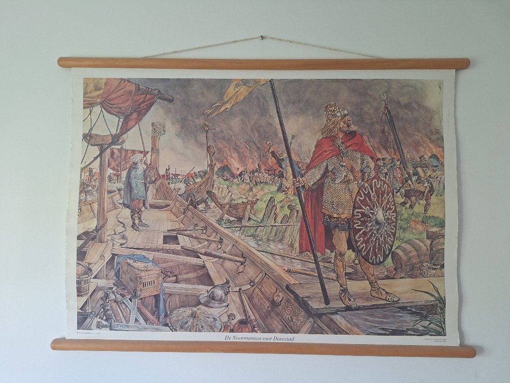 2 Prachtige vintage schoolplaten, Antiek en Kunst, Antiek | Schoolplaten, Ophalen, Natuur en Biologie