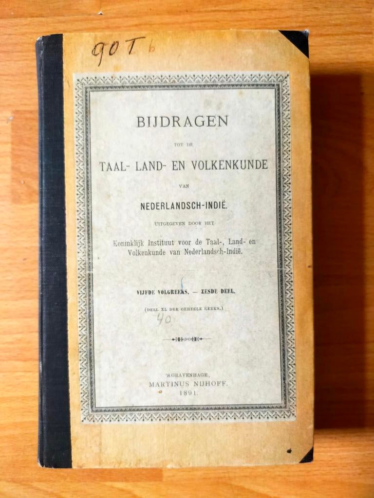 Bijdragen Taal- Land- en Volkenkunde van Nederlandsch-Indië, Boeken, Ophalen of Verzenden, 19e eeuw, Gelezen