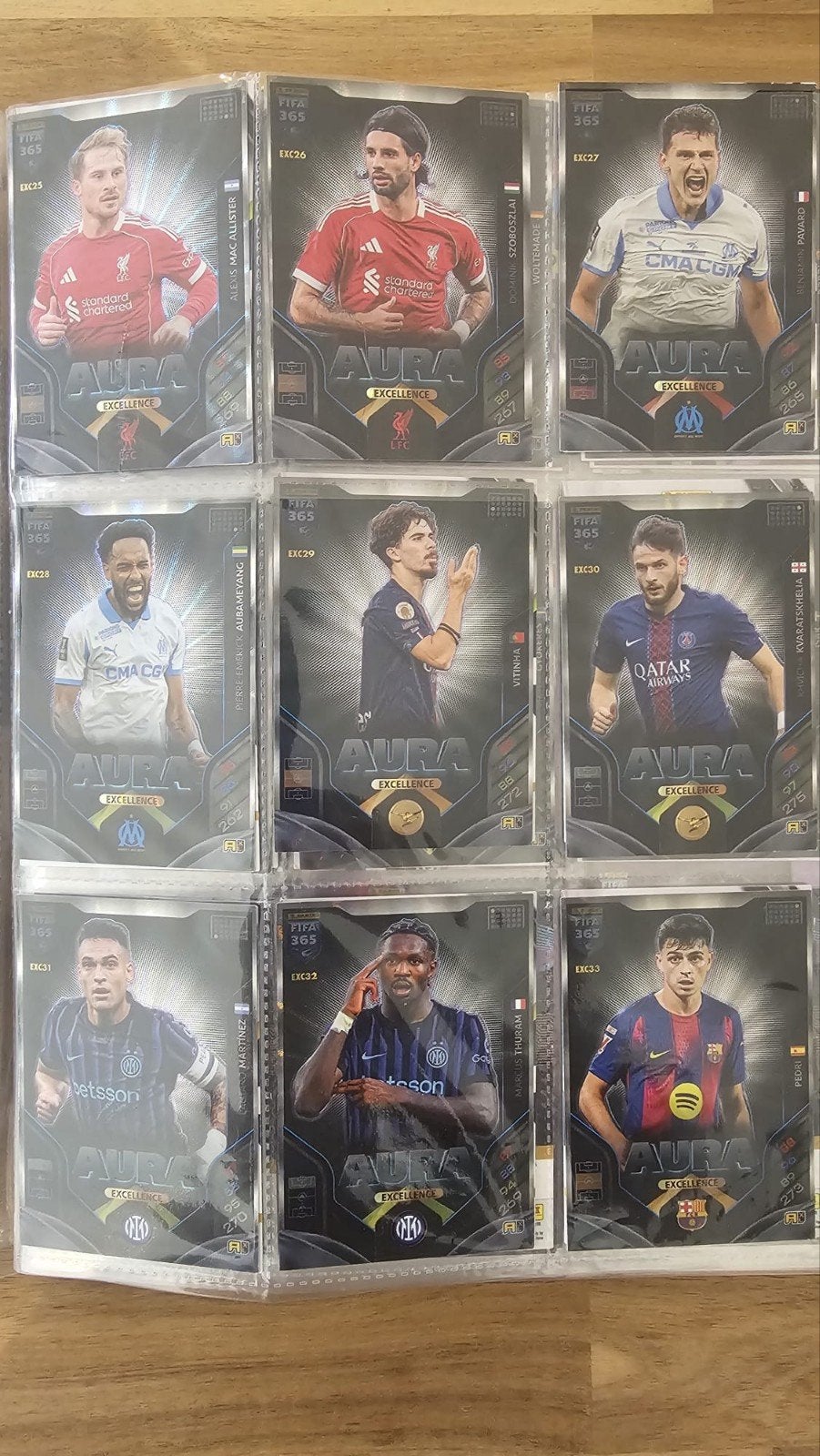 Panini FIFA 365 Adrenalyn XL 2024 Aura Excellence kaarten, Ophalen of Verzenden, Zo goed als nieuw, Buitenlandse clubs, Spelerskaart