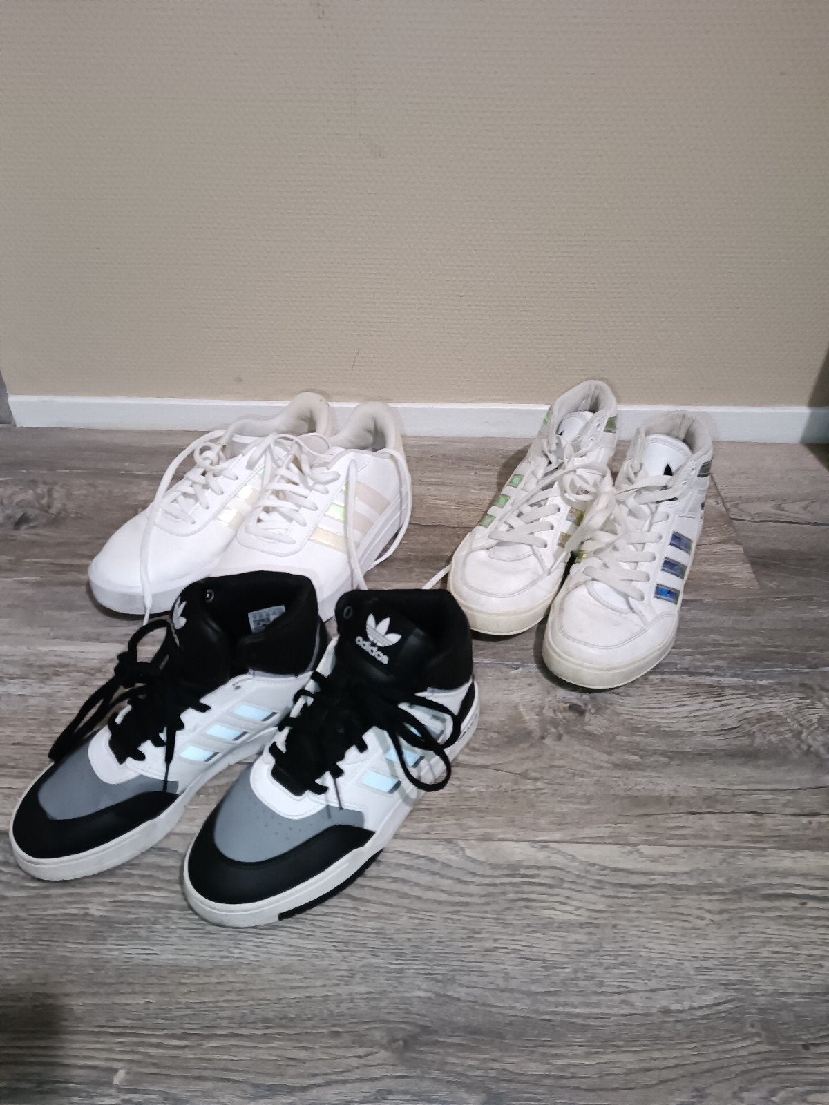 schoenen, Kleding | Dames, Ophalen, Gedragen, Wit, Sneakers of Gympen