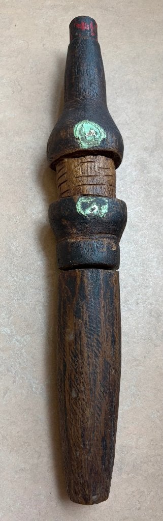 Mysterieus houten object (stamper, India?), Antiek en Kunst, Ophalen of Verzenden