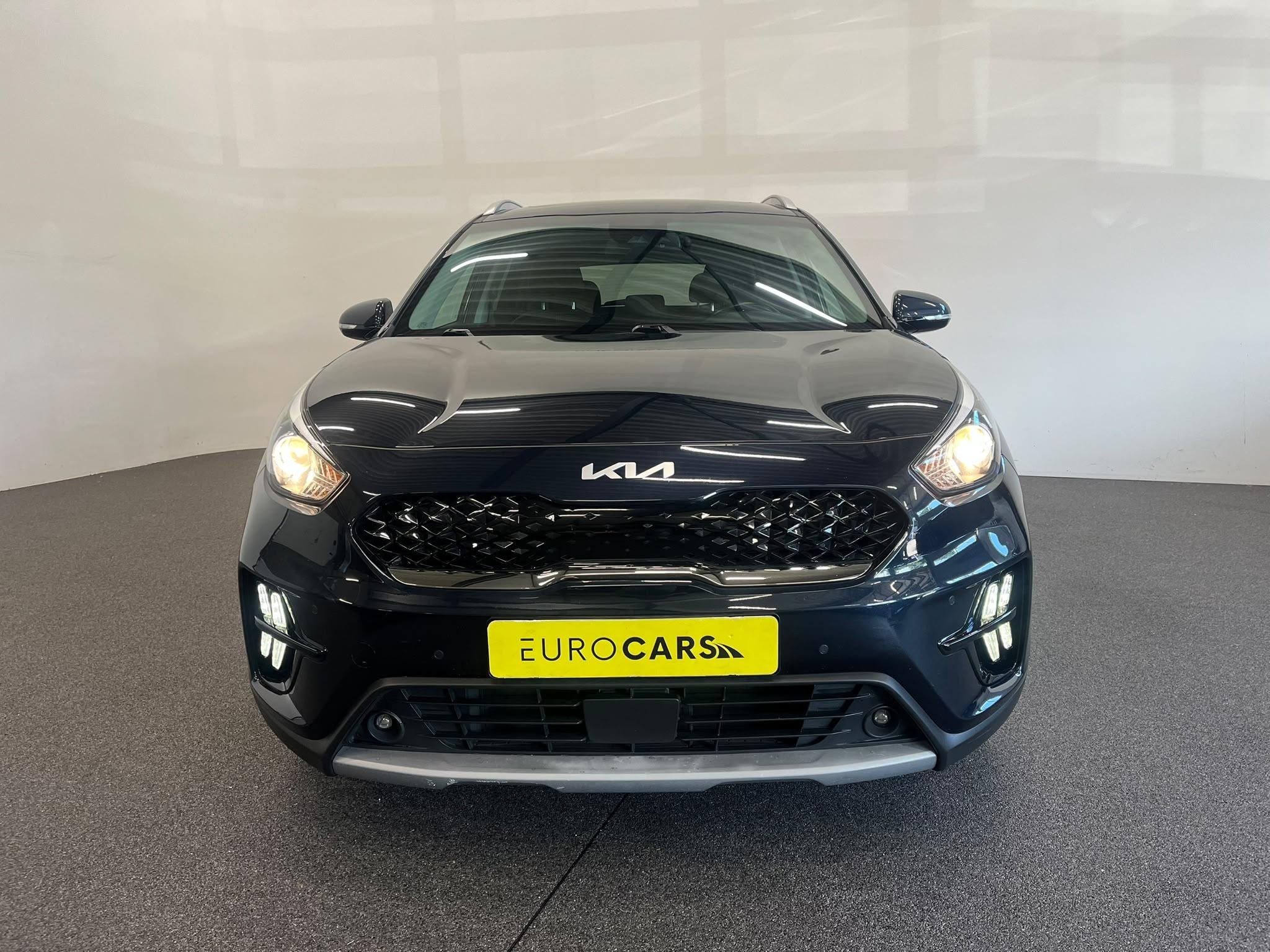 Kia Niro 1.6 GDi PHEV Pulse Schuifdak Navigatie Apple Carpla, Auto's, Kia, Stof, Gebruikt, Euro 6, Blauw