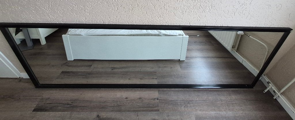 Grote spiegel / kastdeur met spiegel 242 × 81 cm, Ophalen, 200 cm of meer, Zo goed als nieuw, 75 tot 100 cm