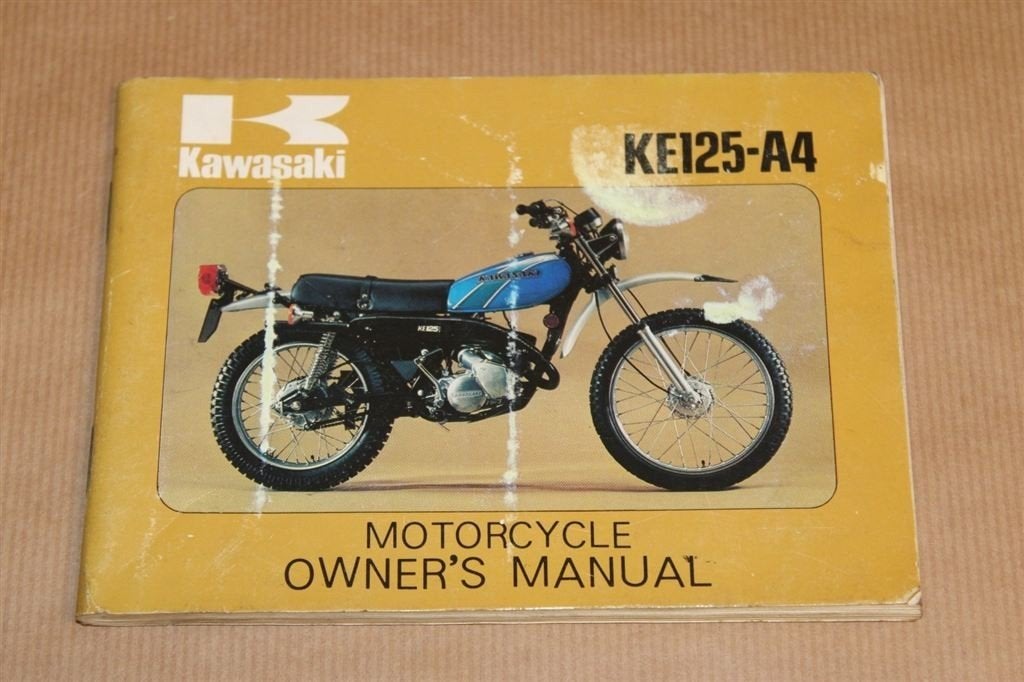 Kawasaki KEI25-A4 - Motorcycle Owner\'s Manual - 1976, Ophalen of Verzenden, Kawasaki