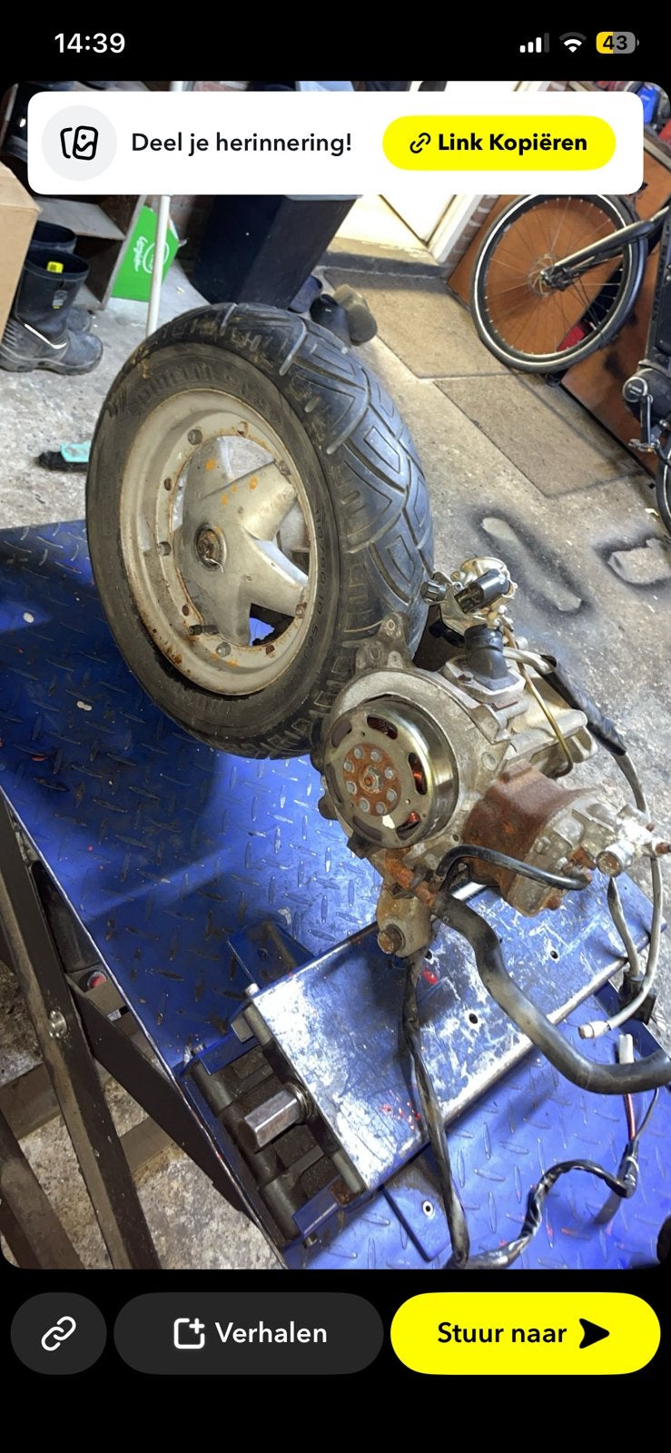 Quartz 50cc watergekoeld motorblok, Ophalen of Verzenden, Gebruikt, Blok, Piaggio