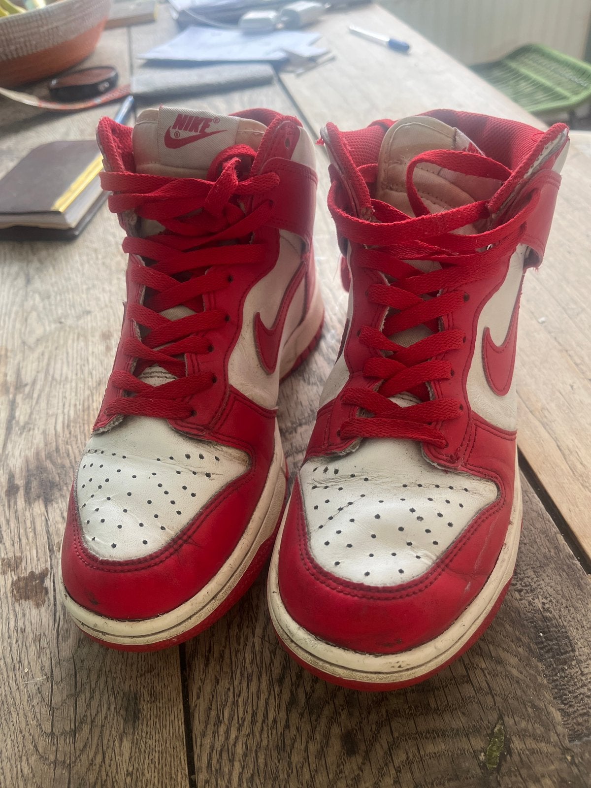 Nike, Ophalen of Verzenden, Sneakers of Gympen, Gedragen, Rood