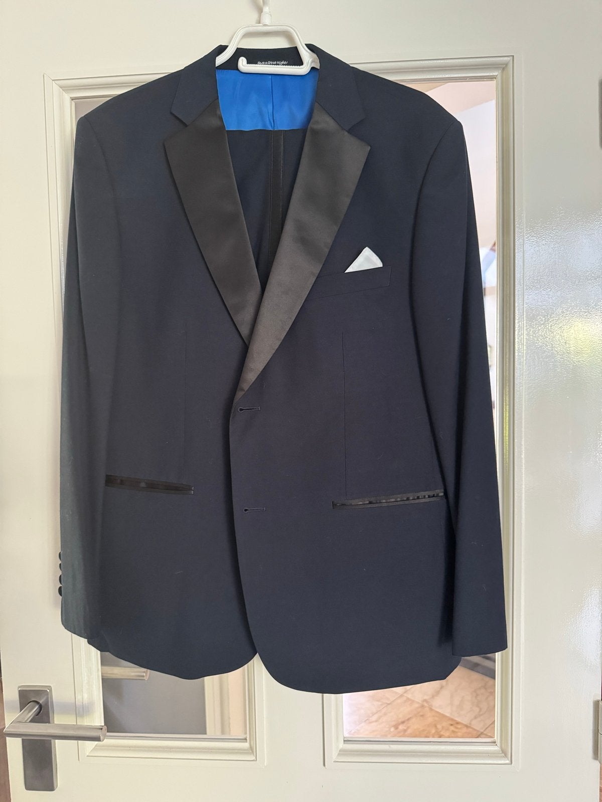 MEYER & MEYER Handmade Smokingpak Maat 26 (L), Ophalen, Zo goed als nieuw, Maat 52/54 (L), Blauw