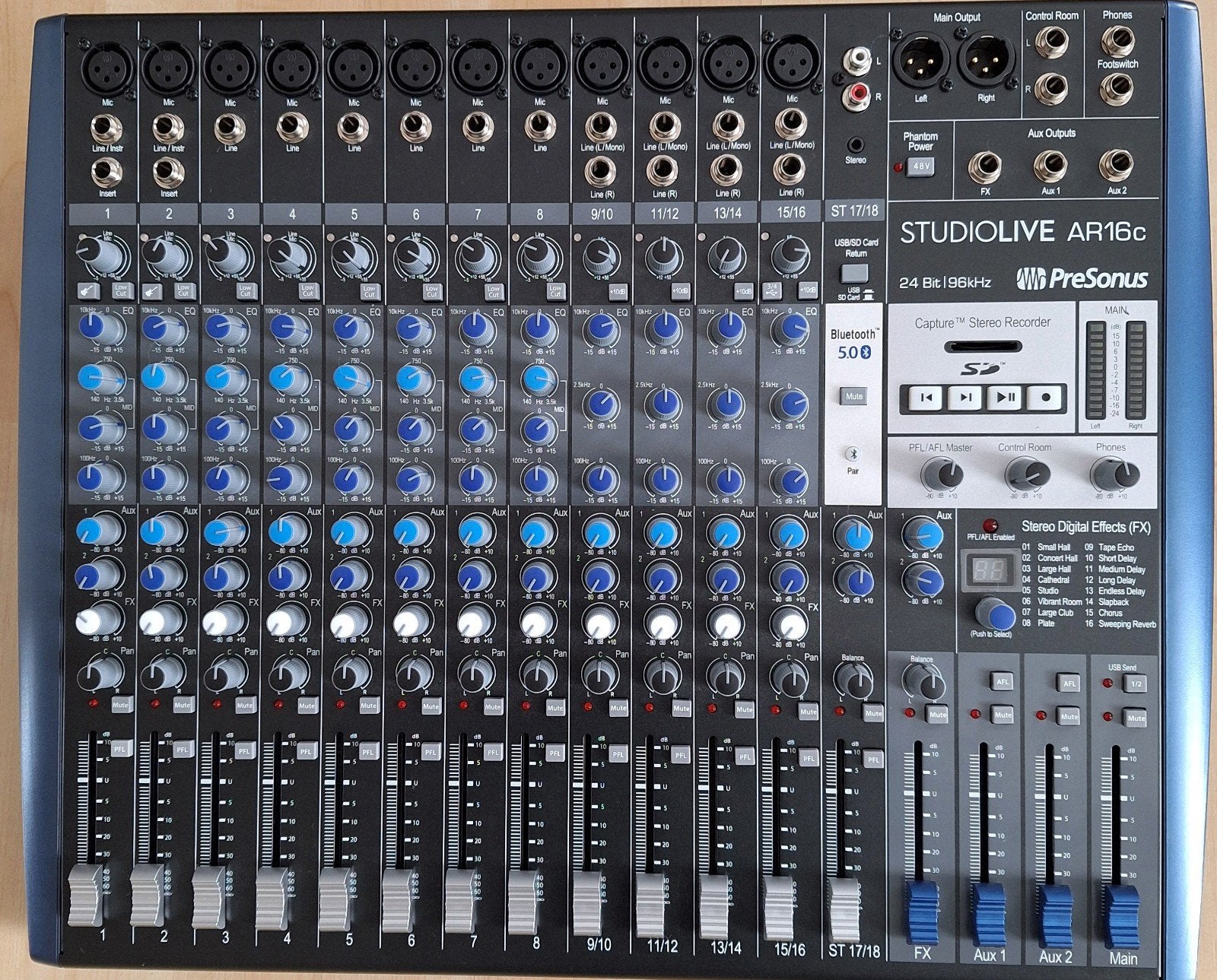 Mengtafel 16 kanalen Presonus AR 16c, Muziek en Instrumenten, Ophalen, Zo goed als nieuw