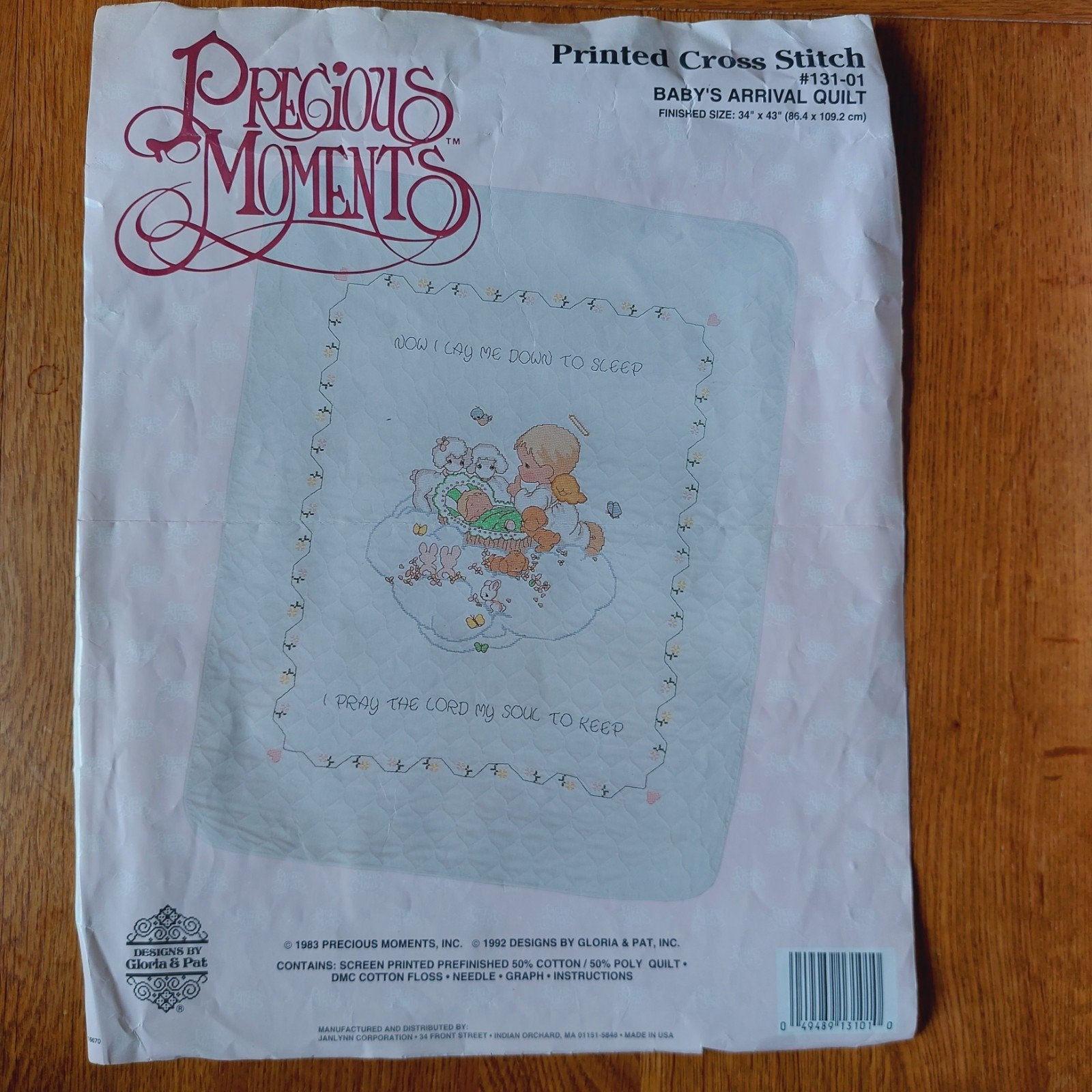 Vintage Precious Moments Baby's Arrival Quilt Kruissteek, Ophalen of Verzenden, Nieuw, Handborduren, Borduurpakket