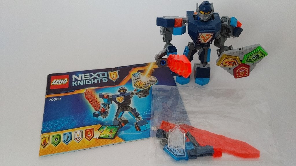 70362 Lego Nexo Knights - strijdharnas Clay, Overige thema's, Lego, Ophalen of Verzenden, Zo goed als nieuw