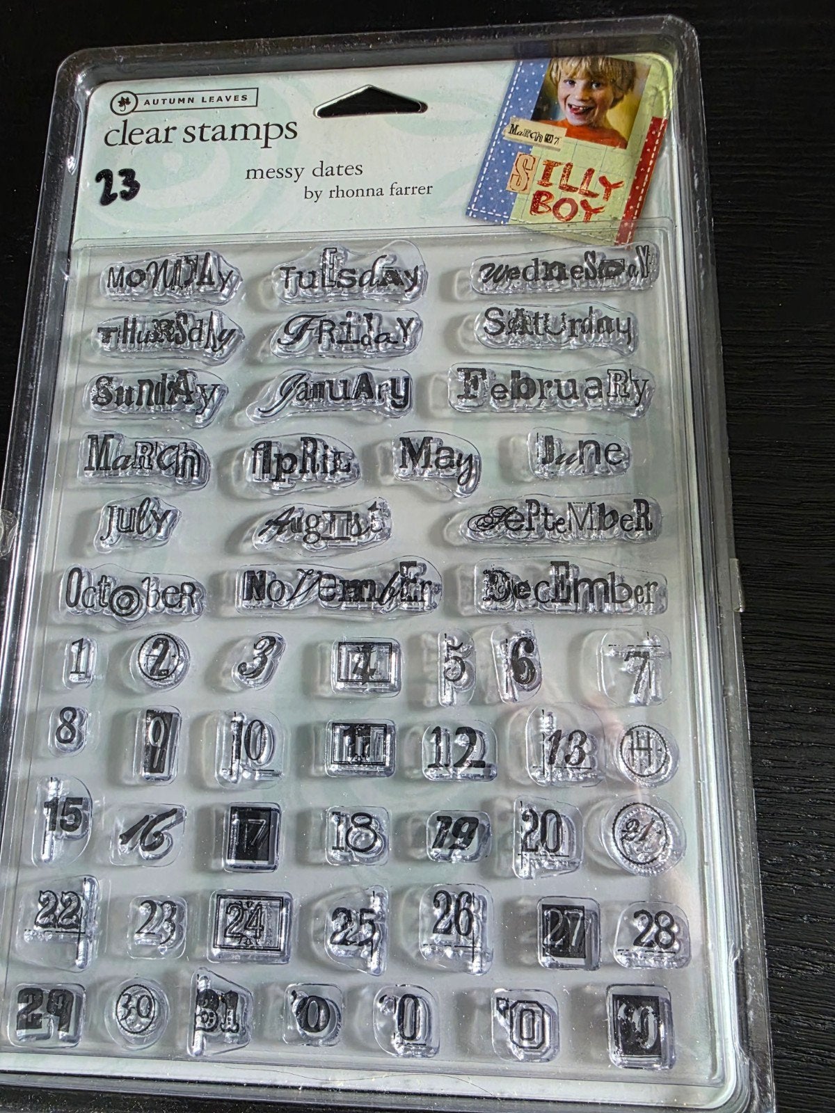 Nieuwe Clear Stamps Messy dates, Hobby en Vrije tijd, Stempelen, Ophalen of Verzenden