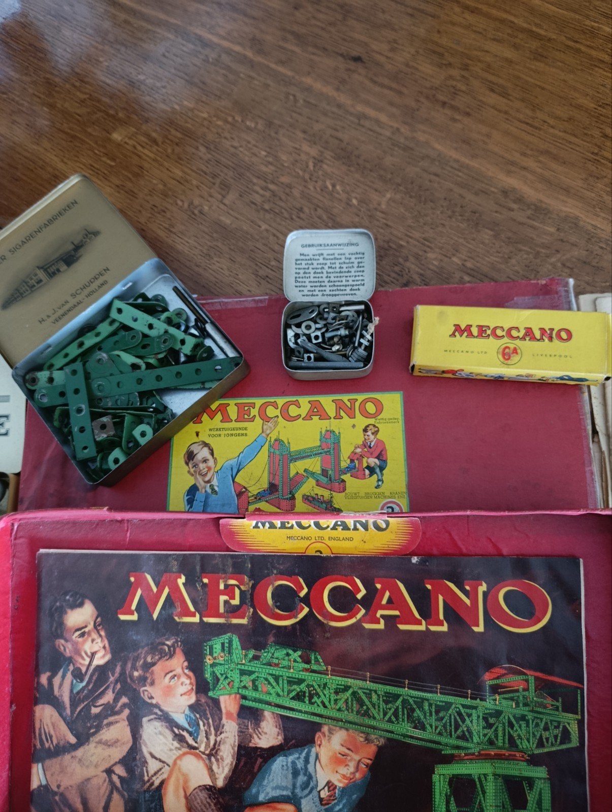 Oude Meccano in orginele doos, Ophalen of Verzenden