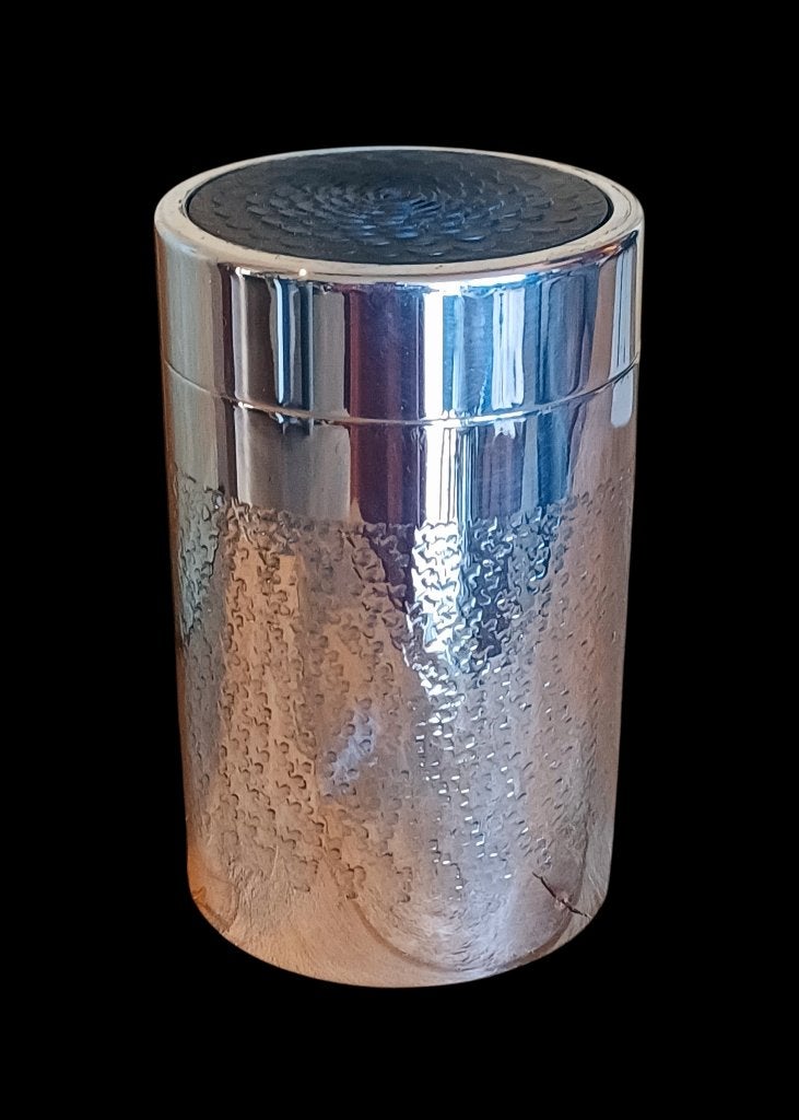vintage verzilverde sigaretten dispenser, Ophalen of Verzenden, Gebruikt, Tabaksdoos of Verpakking