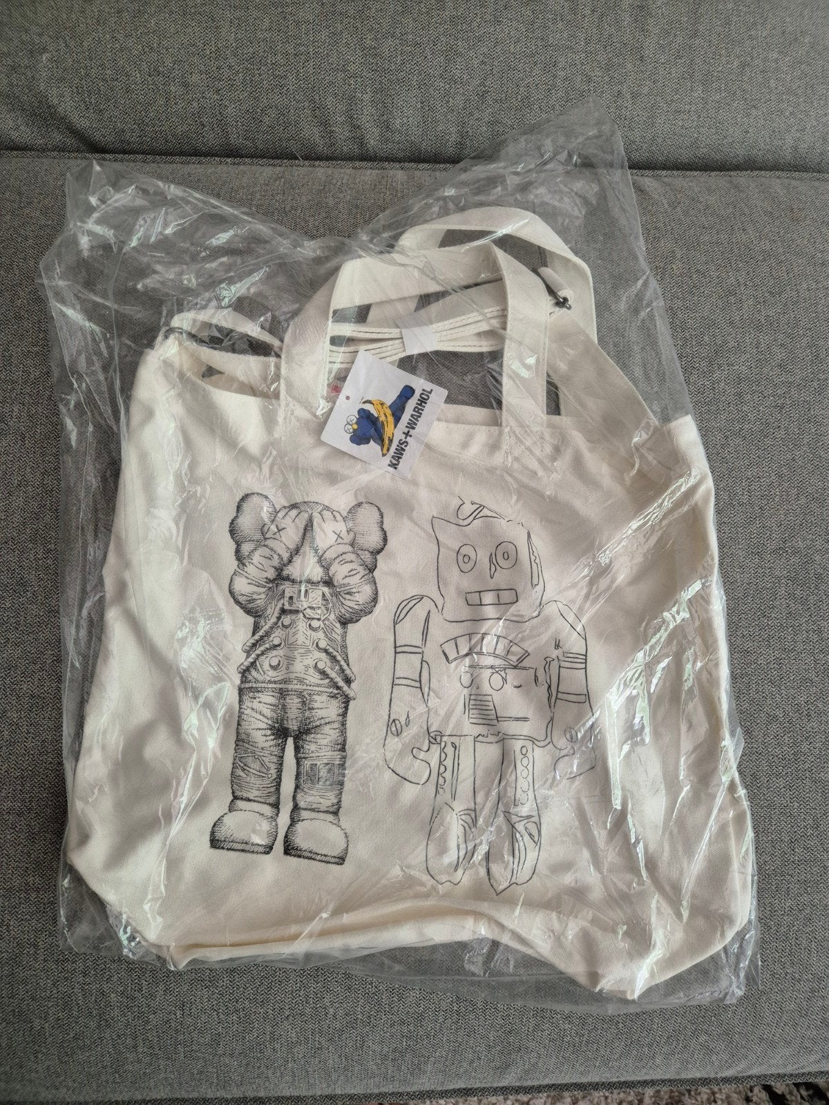 Kaws & warhol tas, Ophalen of Verzenden, Nieuw