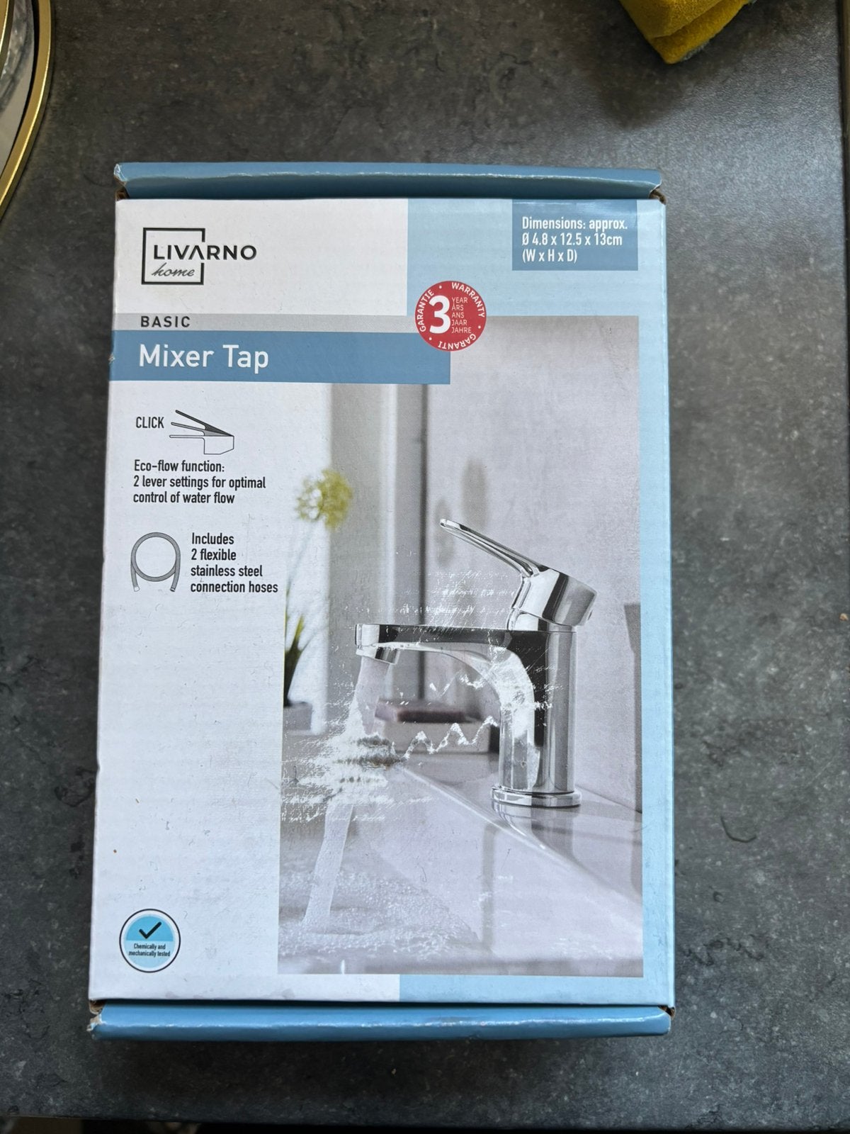 LIVARNO home Basic Mengkraan, Ophalen, Nieuw, Rvs, Kraan