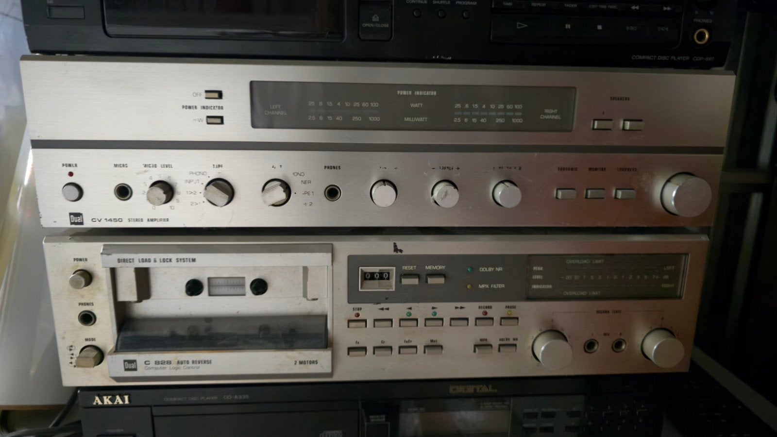 Dual CV1450 Versterker - Gebruikt, Goede Staat, Audio, Tv en Foto, Versterkers en Receivers, Ophalen of Verzenden