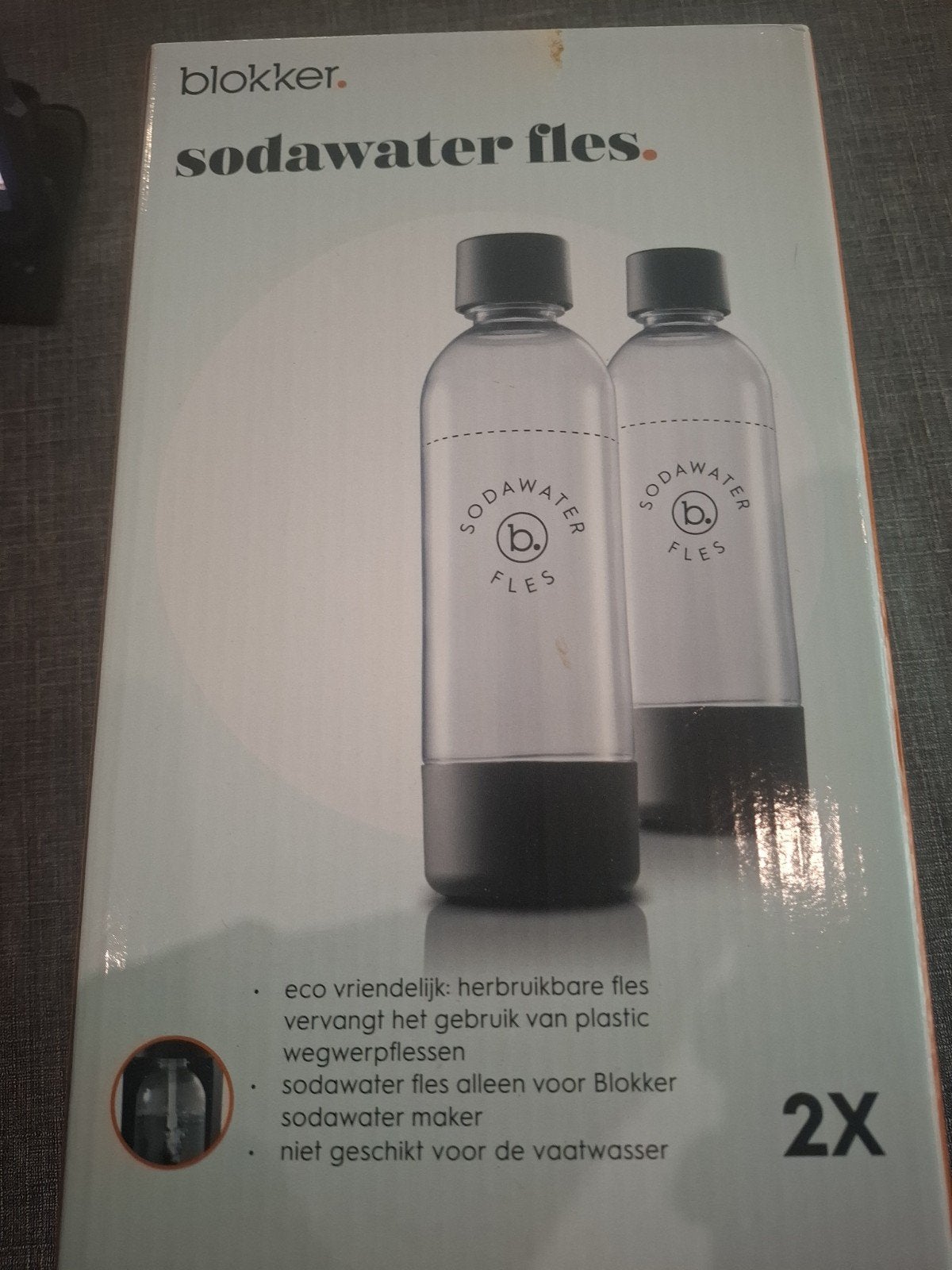 Blokker Sodawater Flessen - 2 Stuks, Overige typen, Kunststof, Nieuw, Ophalen of Verzenden