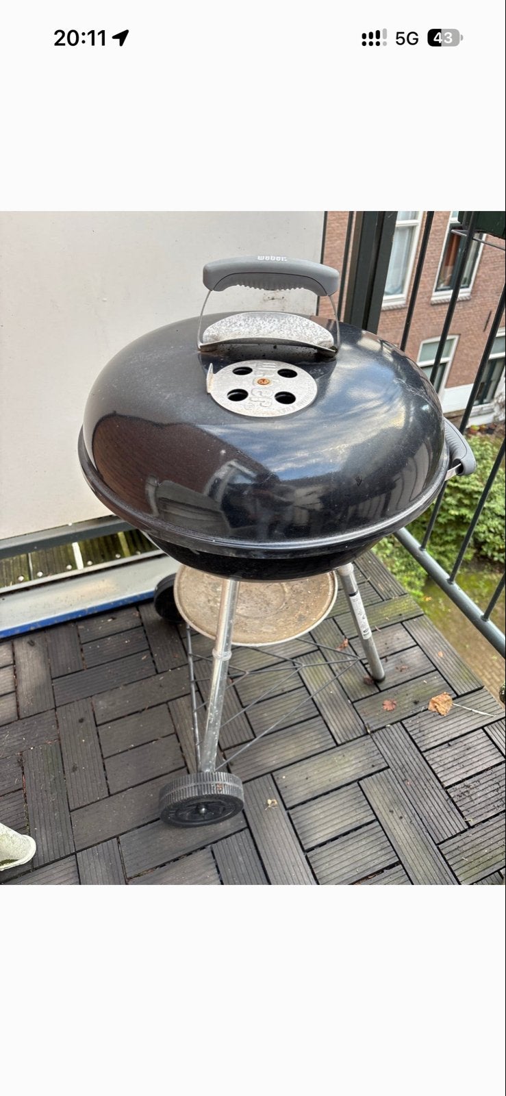 Weber BBQ met brikettenhouder en briketten, Tuin en Terras, Ophalen of Verzenden, Gebruikt