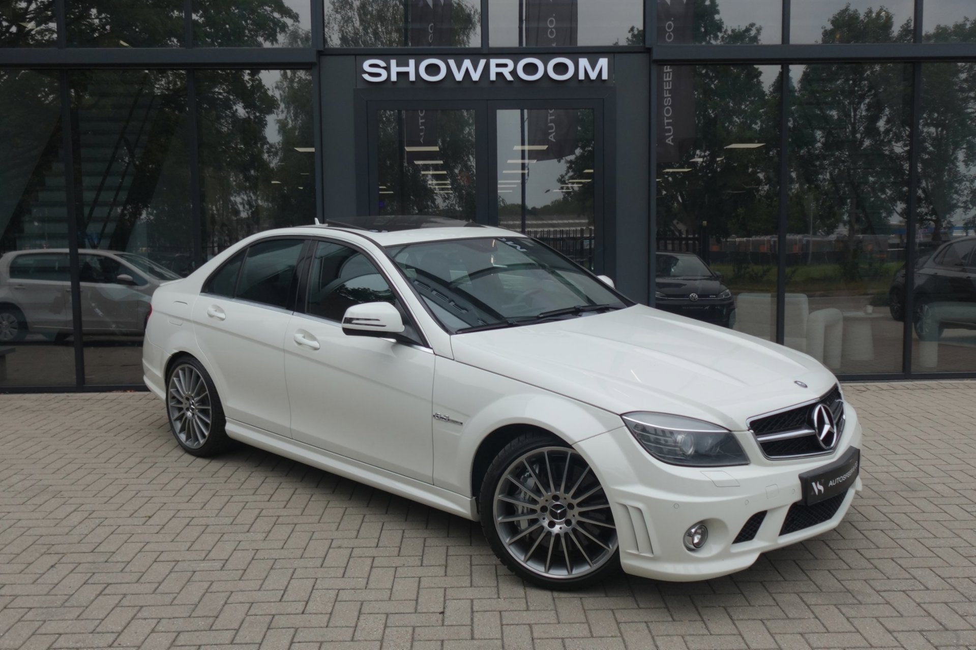 Mercedes-Benz C-klasse C63 AMG PANO NAVI LEDER VOL, Automaat, Achterwielaandrijving, Wit, Leder