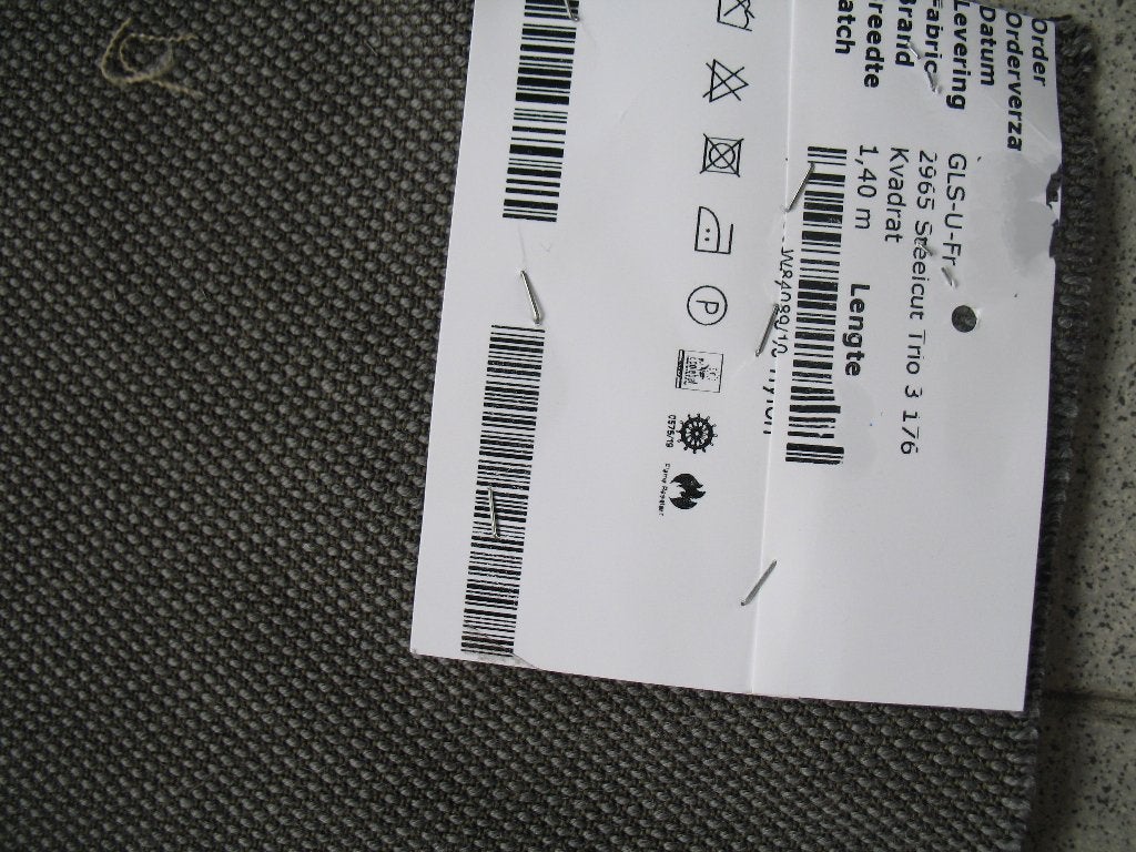 Kvadrat Steelcut Trio 3 176 grijs+olijfgroen; meubelstof, Wol, Nieuw, Ophalen of Verzenden, 30 tot 120 cm