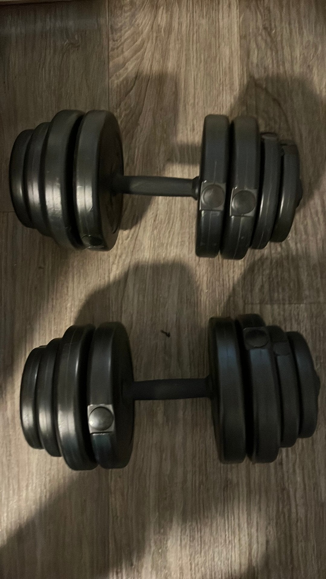 Halters van 8x2,5 kg 4x1,25 kg & 4x 0,75kg 15 kg per halter, Ophalen, Zo goed als nieuw, Armen, Halterset