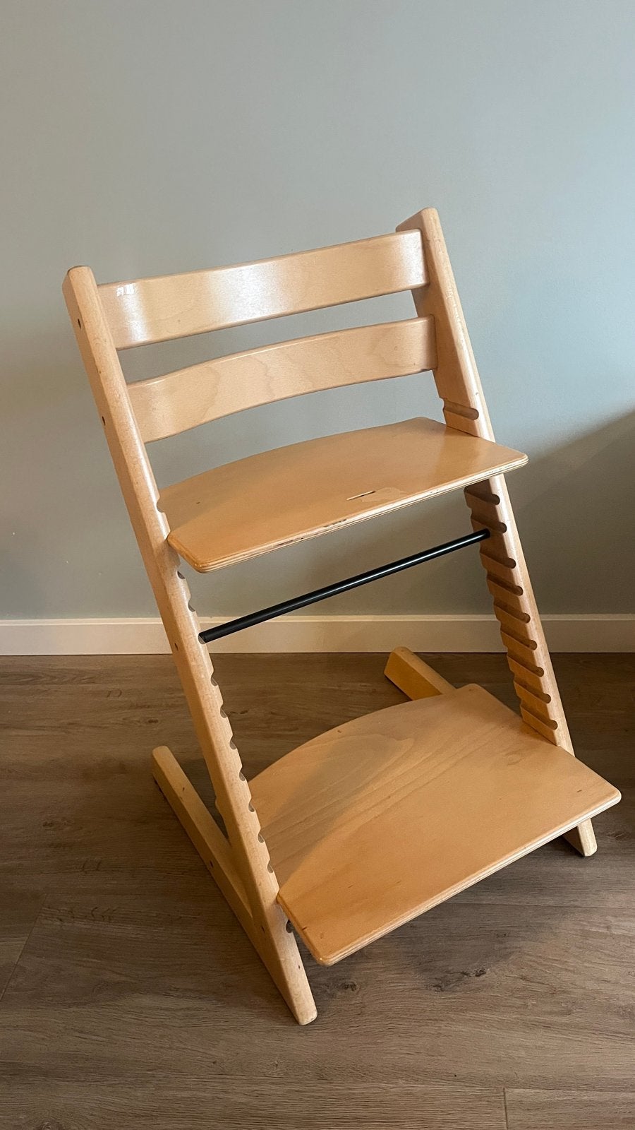 Stokke Tripp Trapp meegroeistoel Natuurlijk hout Trip Trap, Kinderen en Baby's, Kinderstoelen, Ophalen, Gebruikt, Meegroeistoel