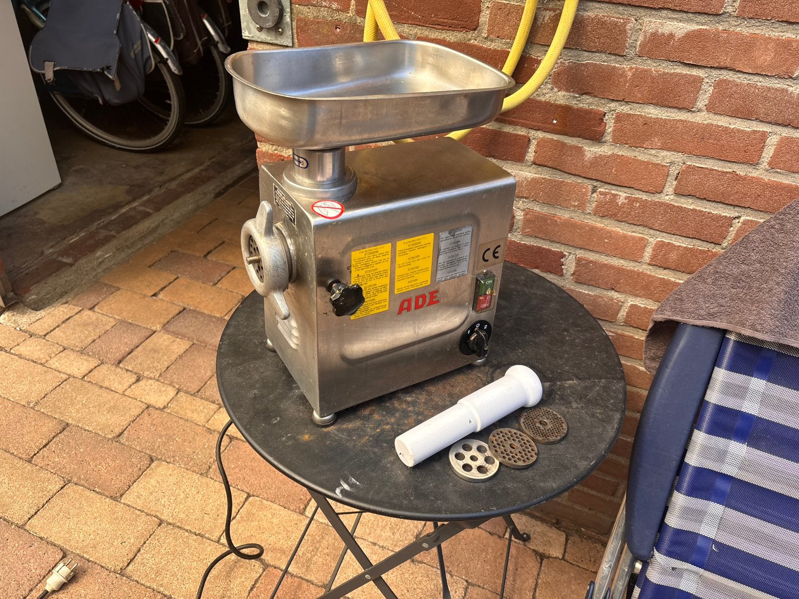 Gehakt molen 220v, Ophalen, Zilver, Metaal, Overige merken
