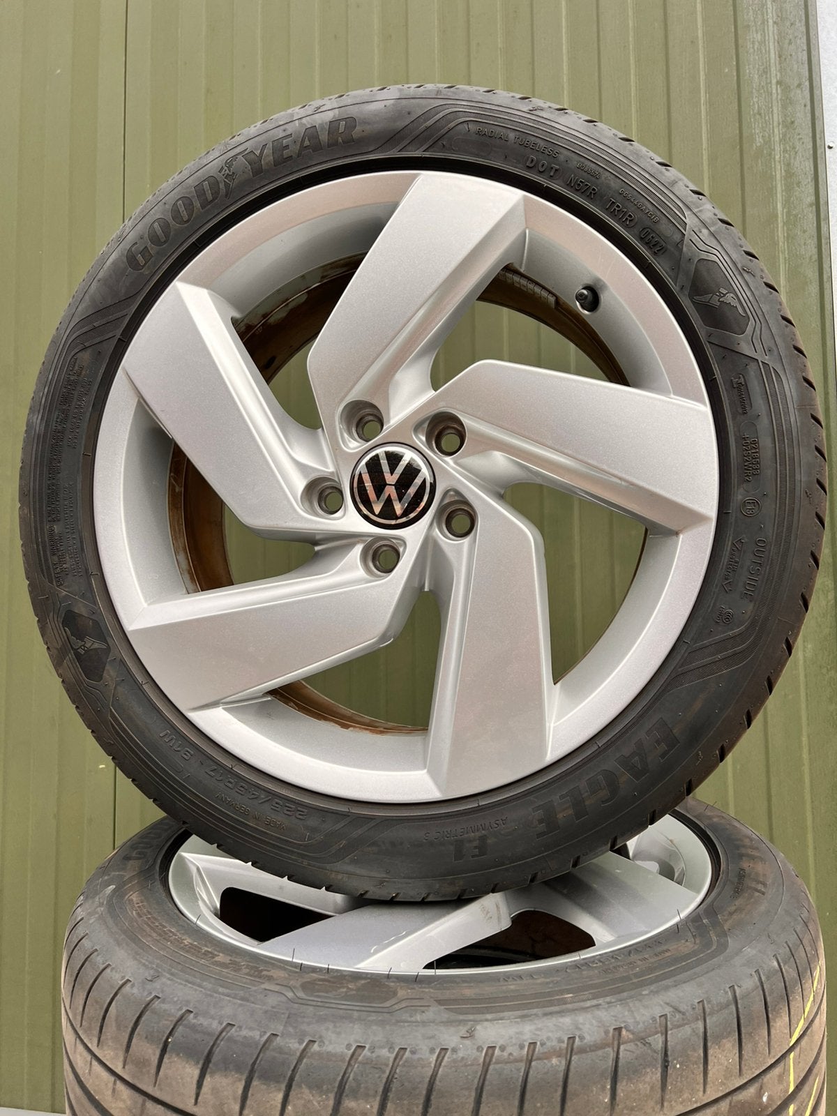 VW Golf 8 GTE Richmond velgen 5x112 met goodyear zomerbanden, Auto-onderdelen, Banden en Velgen, Ophalen, Gebruikt, Banden en Velgen