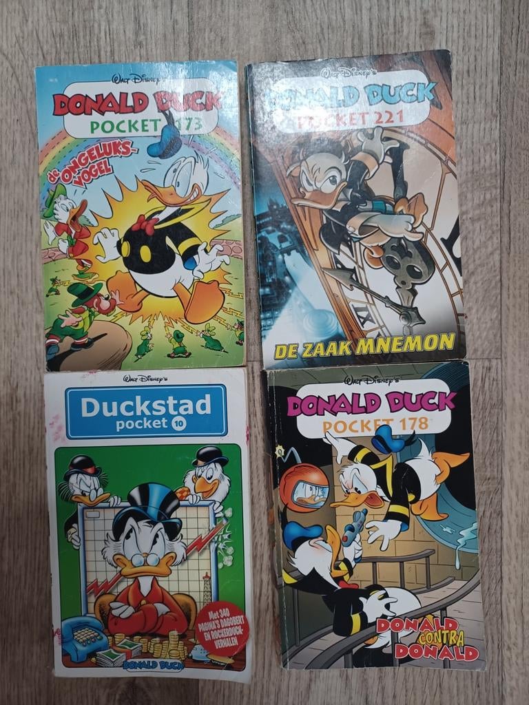 Donald Duck Pockets - Set van 4, Boeken, Meerdere stripboeken, Ophalen of Verzenden, Gelezen, Walt Disney